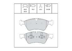 Тормозные колодки дисковые OEM OEM0348KTD