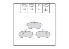 Тормозные колодки дисковые OEM OEM0275KTD