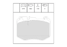 Тормозные колодки дисковые OEM OEM0297KTD