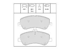 Тормозные колодки дисковые OEM OEM0538KTD