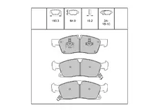 Тормозные колодки дисковые OEM OEM0424KTD