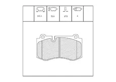 Тормозные колодки дисковые OEM OEM0542KTD