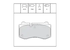 Тормозные колодки дисковые OEM OEM0302KTD