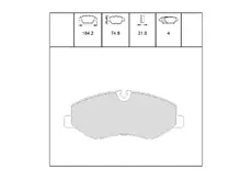 Тормозные колодки дисковые OEM OEM0611KTD
