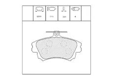 Тормозные колодки дисковые OEM OEM0238KTD