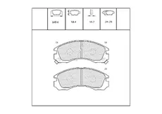 Тормозные колодки дисковые OEM OEM0102KTD