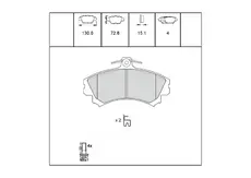 Тормозные колодки дисковые OEM OEM0573KTD