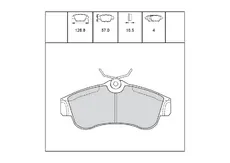 Тормозные колодки дисковые OEM OEM0592KTD