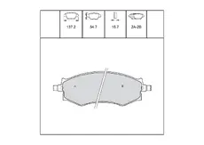 Тормозные колодки дисковые OEM OEM0136KTD