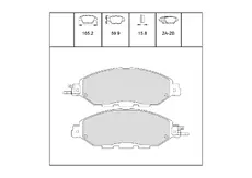 Тормозные колодки дисковые OEM OEM0536KTD