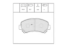 Тормозные колодки дисковые OEM OEM0119KTD