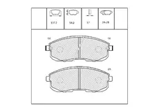Тормозные колодки дисковые OEM OEM0161KTD