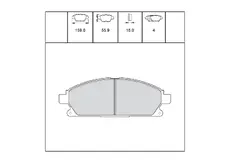 Тормозные колодки дисковые OEM OEM0412KTD