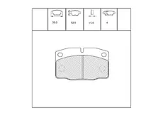 Тормозные колодки дисковые OEM OEM0386KTD