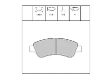 Тормозные колодки дисковые OEM OEM0237KTD