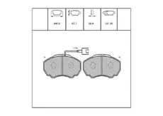 Тормозные колодки дисковые OEM OEM0236KTD
