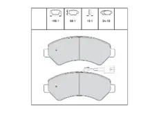 Тормозные колодки дисковые OEM OEM0184KTD