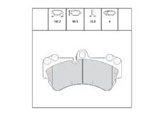 Тормозные колодки дисковые OEM OEM0345KTD