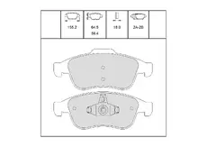 Тормозные колодки дисковые OEM OEM0046KTD