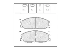 Тормозные колодки дисковые OEM OEM0076KTD