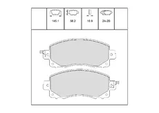 Тормозные колодки дисковые OEM OEM0450KTD