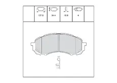 Тормозные колодки дисковые OEM OEM0404KTD