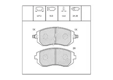 Тормозные колодки дисковые OEM OEM0092KTD