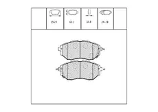 Тормозные колодки дисковые OEM OEM0347KTD