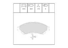 Тормозные колодки дисковые OEM OEM0555KTD