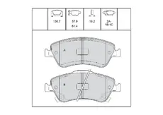 Тормозные колодки дисковые OEM OEM0526KTD
