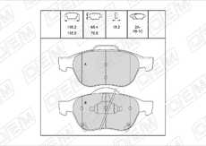 Тормозные колодки дисковые OEM OEM0476KTD