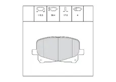 Тормозные колодки дисковые OEM OEM0598KTD