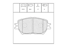Тормозные колодки дисковые OEM OEM0235KTD
