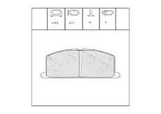 Тормозные колодки дисковые OEM OEM0196KTD
