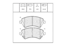Тормозные колодки дисковые OEM OEM0266KTD
