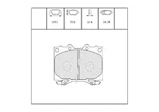 Тормозные колодки дисковые OEM OEM0018KTD