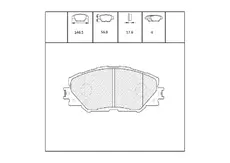 Тормозные колодки дисковые OEM OEM0081KTD