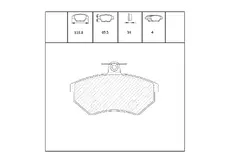 Тормозные колодки дисковые OEM OEM0074KTD