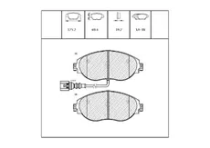 Тормозные колодки дисковые OEM OEM0115KTD