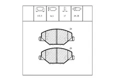 Тормозные колодки дисковые OEM OEM0088KTD