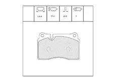 Тормозные колодки дисковые OEM OEM0178KTD