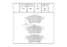 Тормозные колодки дисковые OEM OEM0510KTD