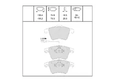 Тормозные колодки дисковые OEM OEM0163KTD