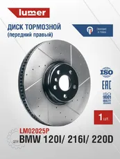 Тормозной диск LUMER LM02025P