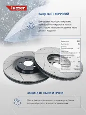 Тормозной диск LUMER LM02025P
