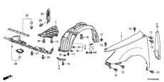 Подкрылок HONDA 74101STXA00
