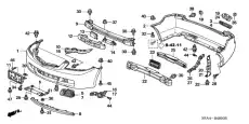 Бампер пер ACURA TSX, 04 04711SECA90ZZ HONDA
