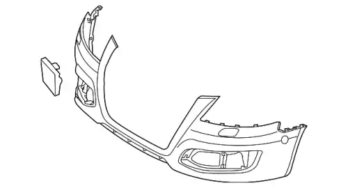 8P0807105E GRU БАМПЕР ПЕРЕДНИЙ VAG