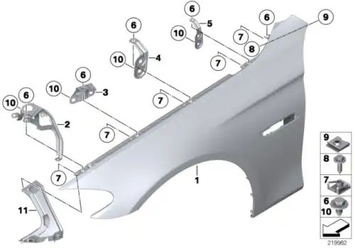 Крыло BMW 41 35 7 248 659