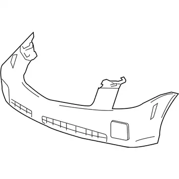 Бампер пер грунт черный CADILLAC C.T.S, 03 - 05 12335545